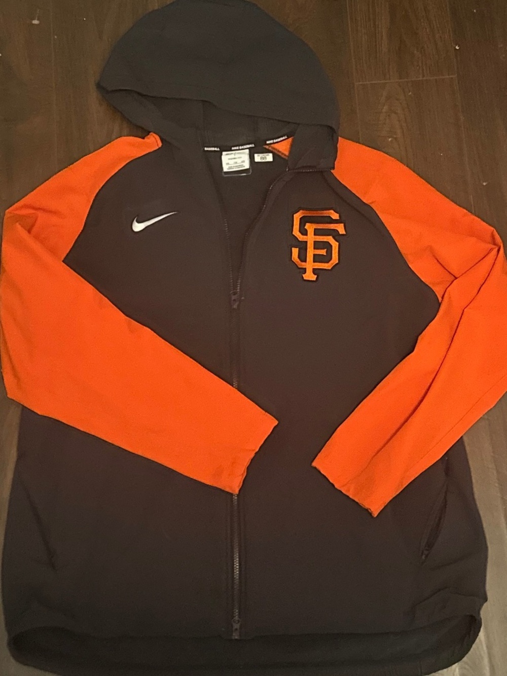 Nike SF Giants Authentic Player Issued Full Zip Hoodie XXL